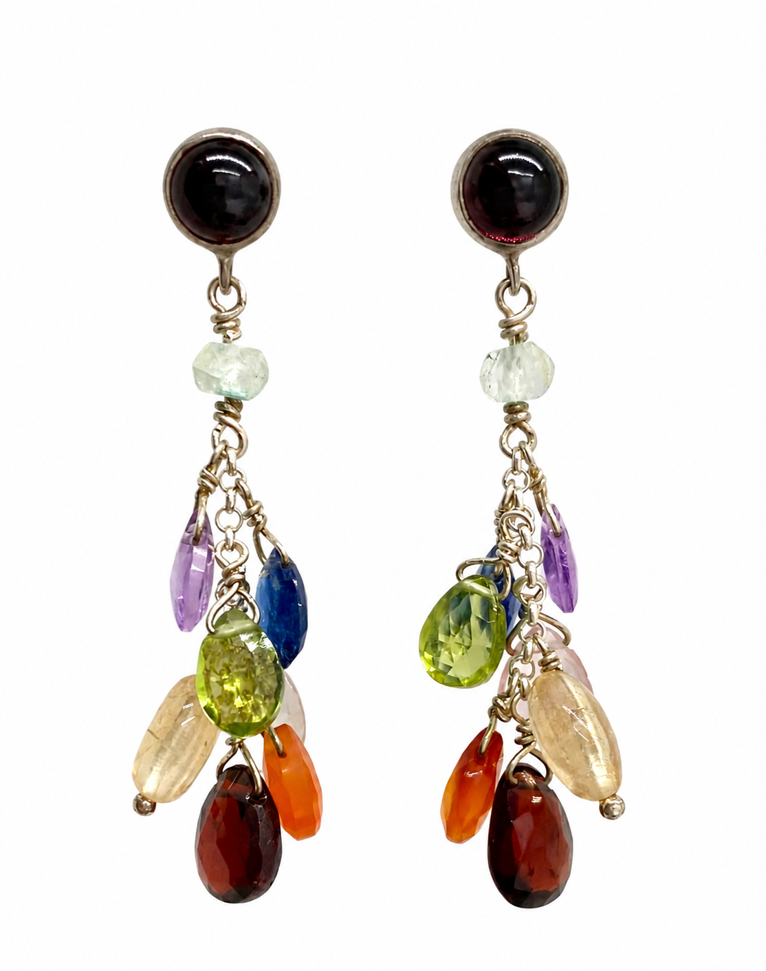 Seven Chakra Drops Earrings