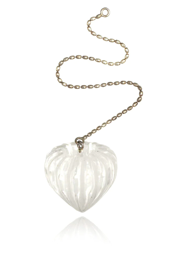 Clear Flower Crystal Pendulum - Anna Michielan Jewelry