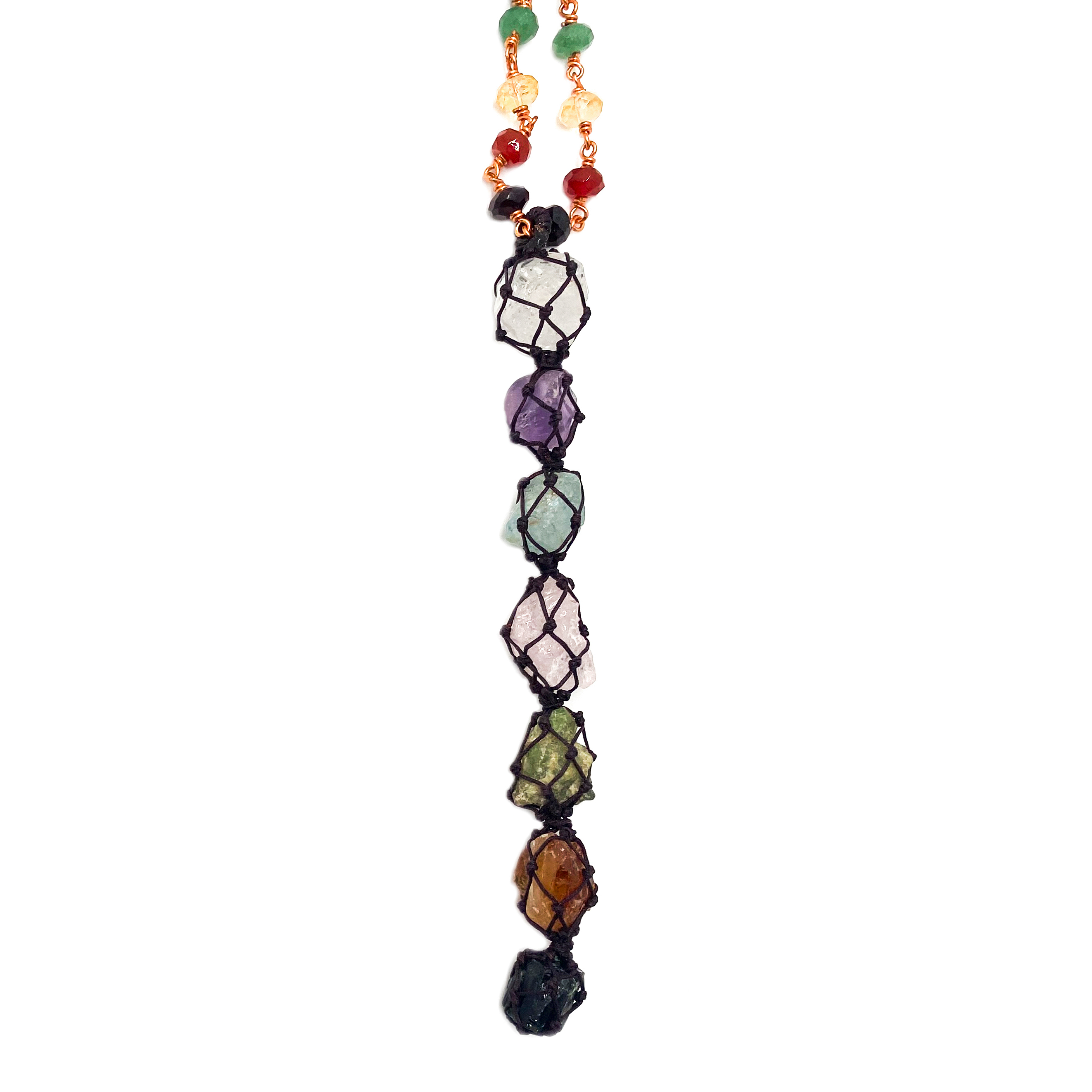 Chakra Balance Long Necklace - Anna Michielan Jewelry