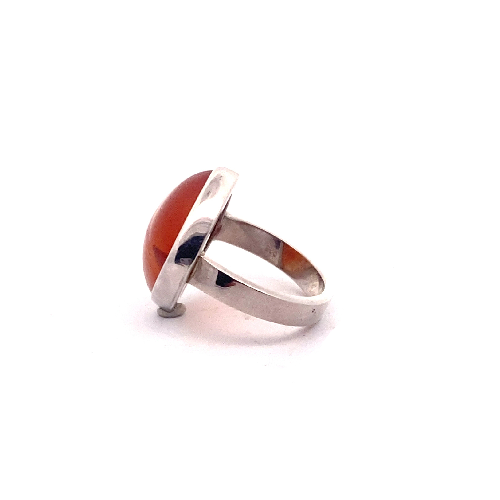 Carnelian Creativity Silver Ring - Anna Michielan Jewelry