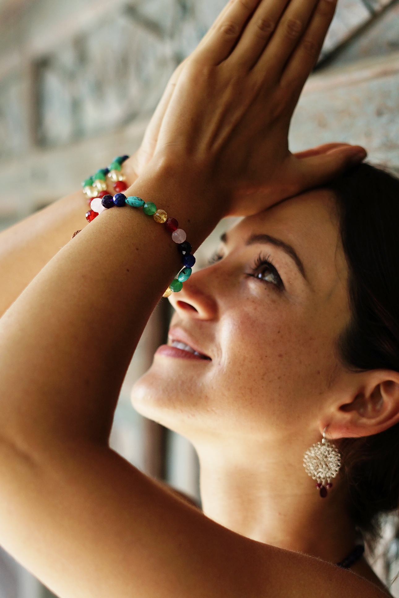 Mixed Stones Balancing Elastic Bracelet - Anna Michielan Jewelry