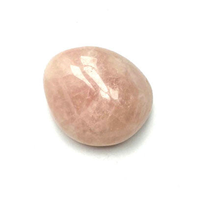 Rose Quartz stone on white background