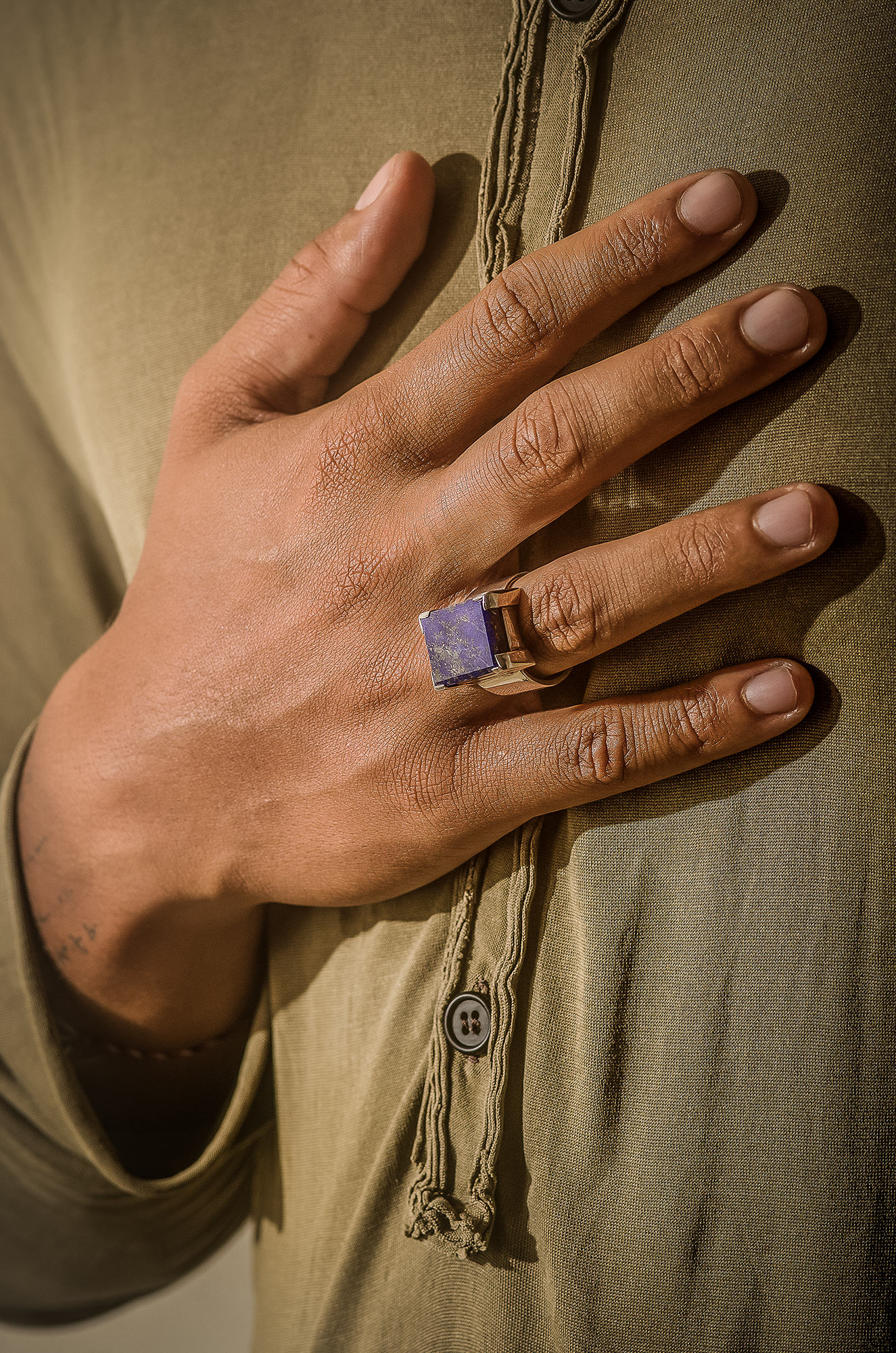 Lapis Lazuli Silver Ring - Anna Michielan Jewelry