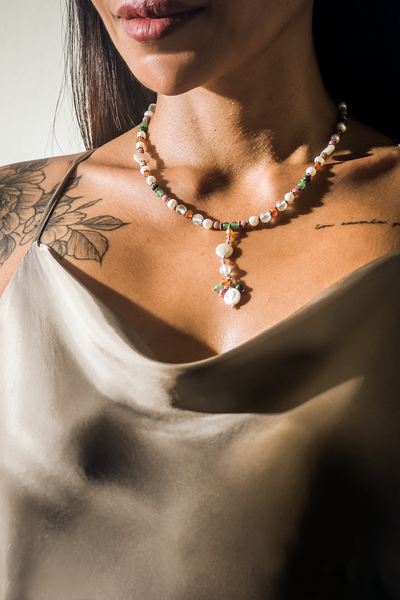 Empower the Feminine Short Silver Necklace - Anna Michielan Jewelry