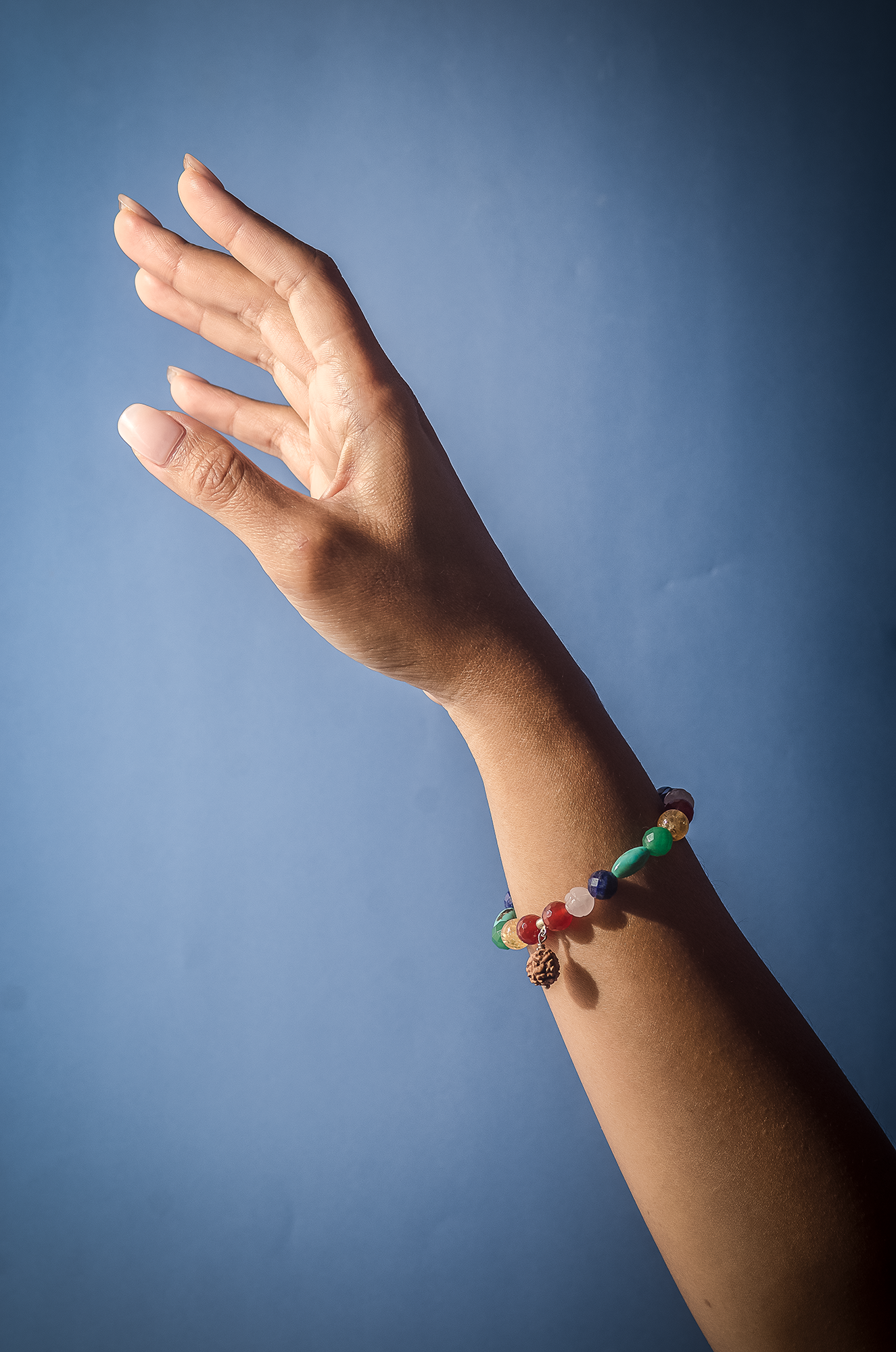 Mixed Stones Balancing Elastic Bracelet - Anna Michielan Jewelry