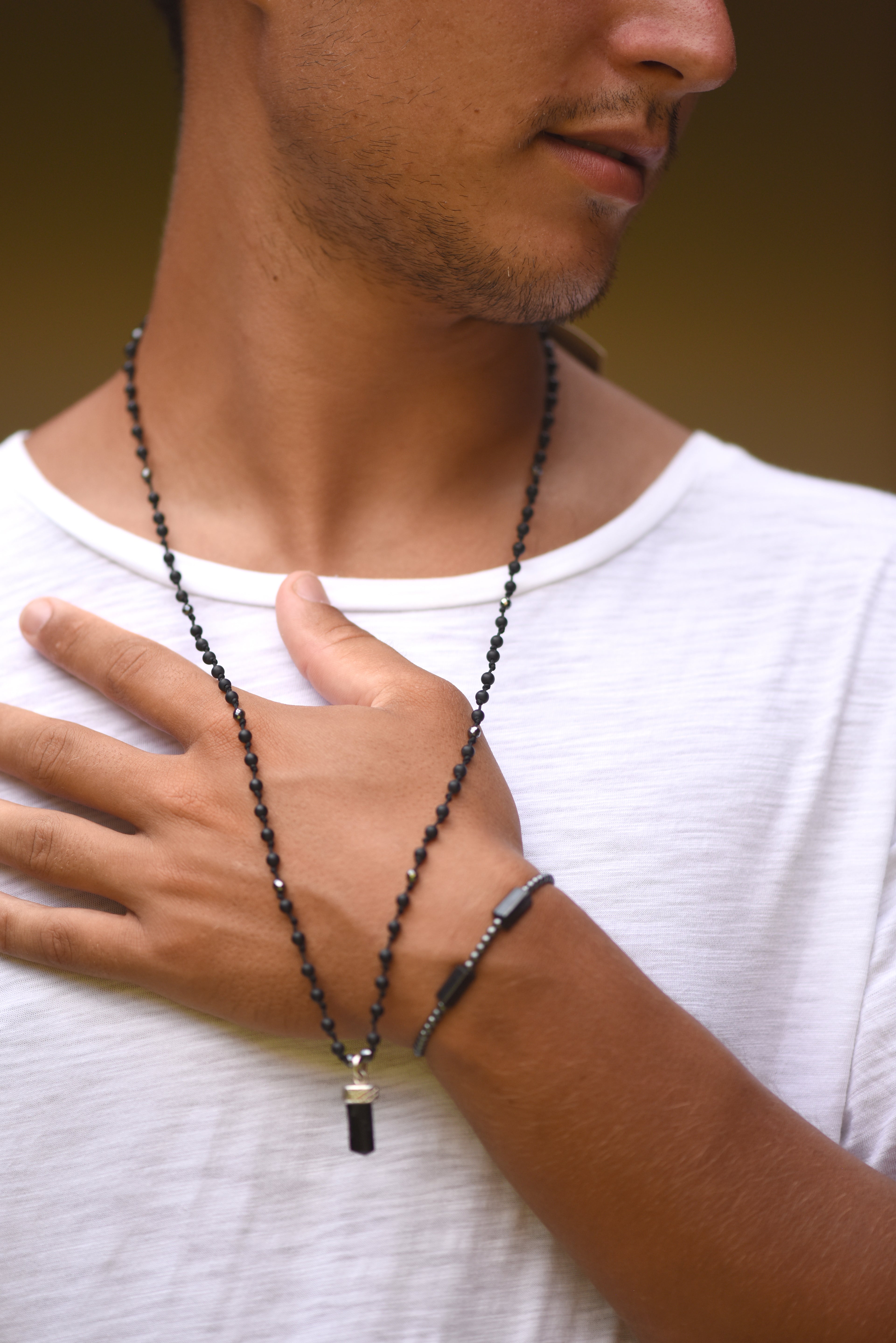 Protection and Strength Long Necklace