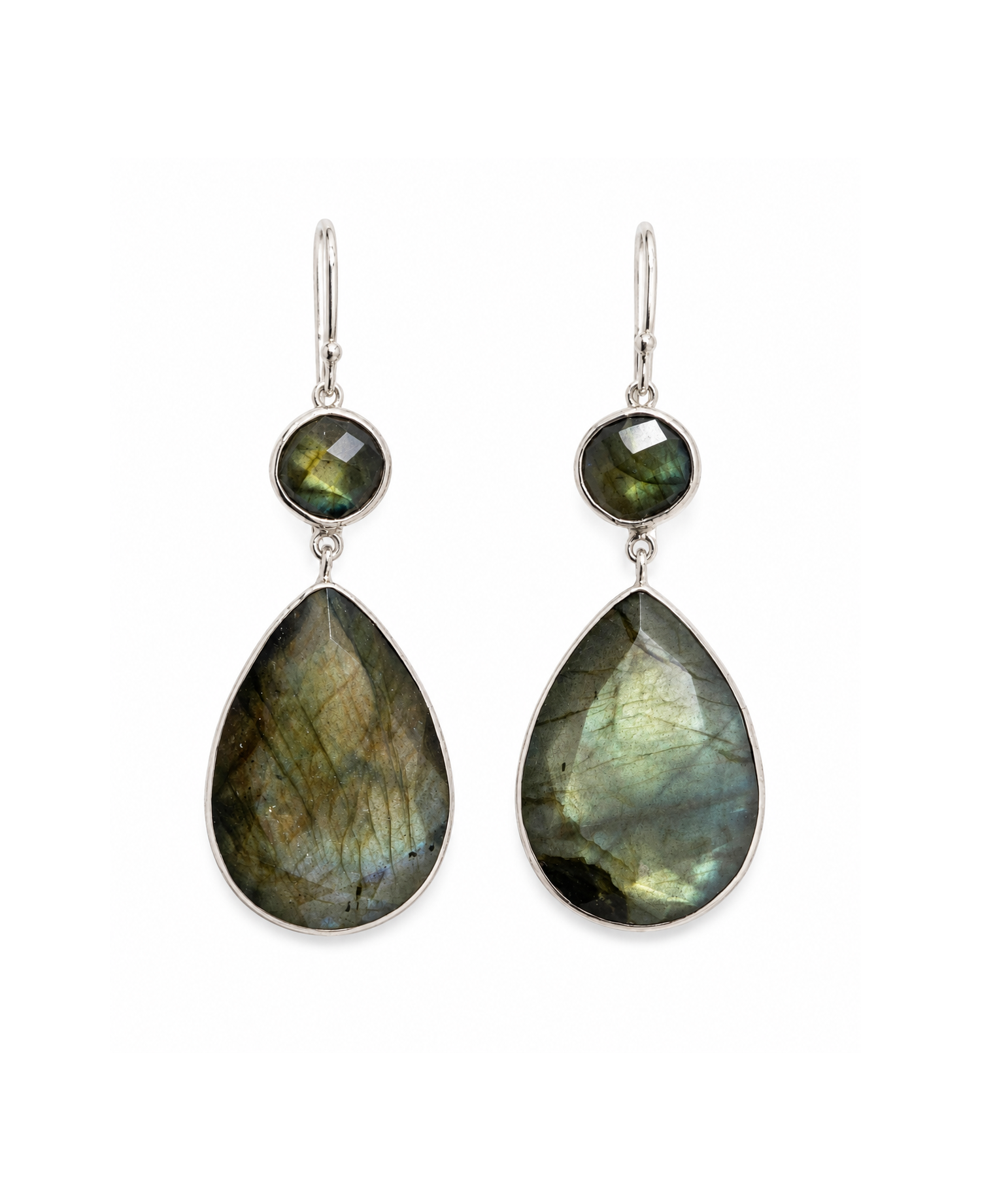 Stimulates Intuition Silver Earrings