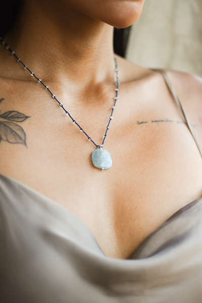 Calming The Mind Short Necklace - Anna Michielan Jewelry