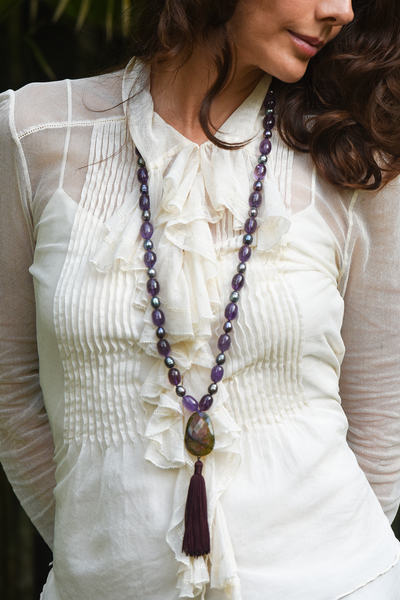 Raising Consciousness Long Necklace - Anna Michielan Jewelry