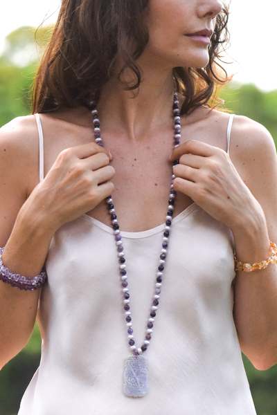 Healing Catalyst Long Necklace - Anna Michielan Jewelry
