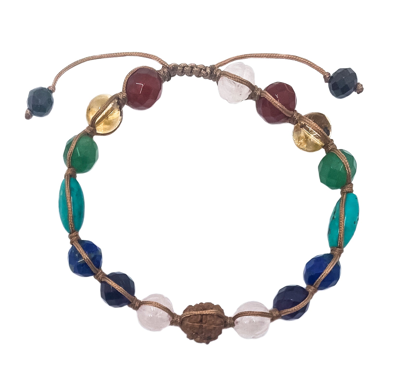 Seven Chakra Mixed Stones String Bracelet