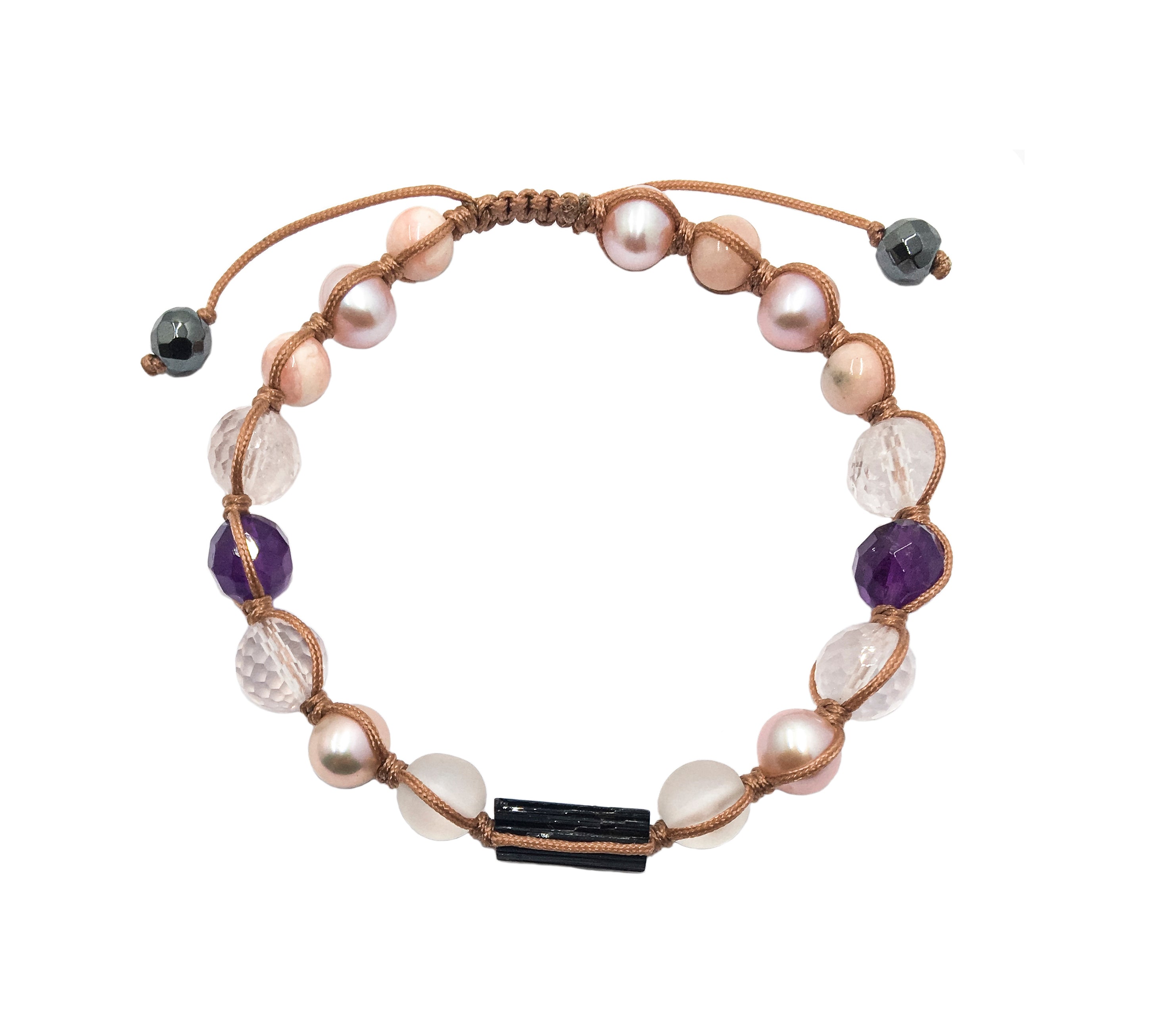 Mixed Stones Love String Bracelet