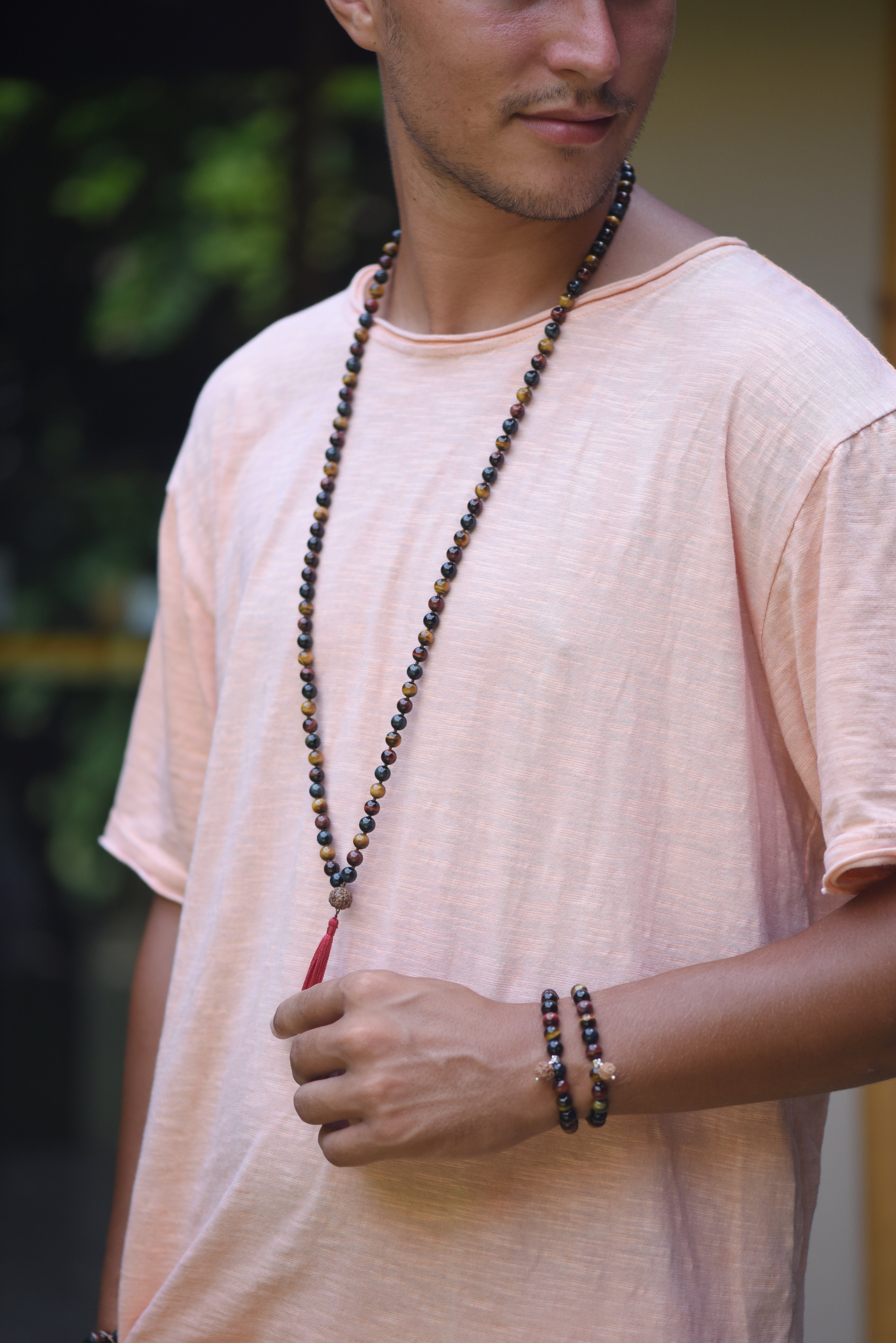 Ground and Meditate Mala Necklace