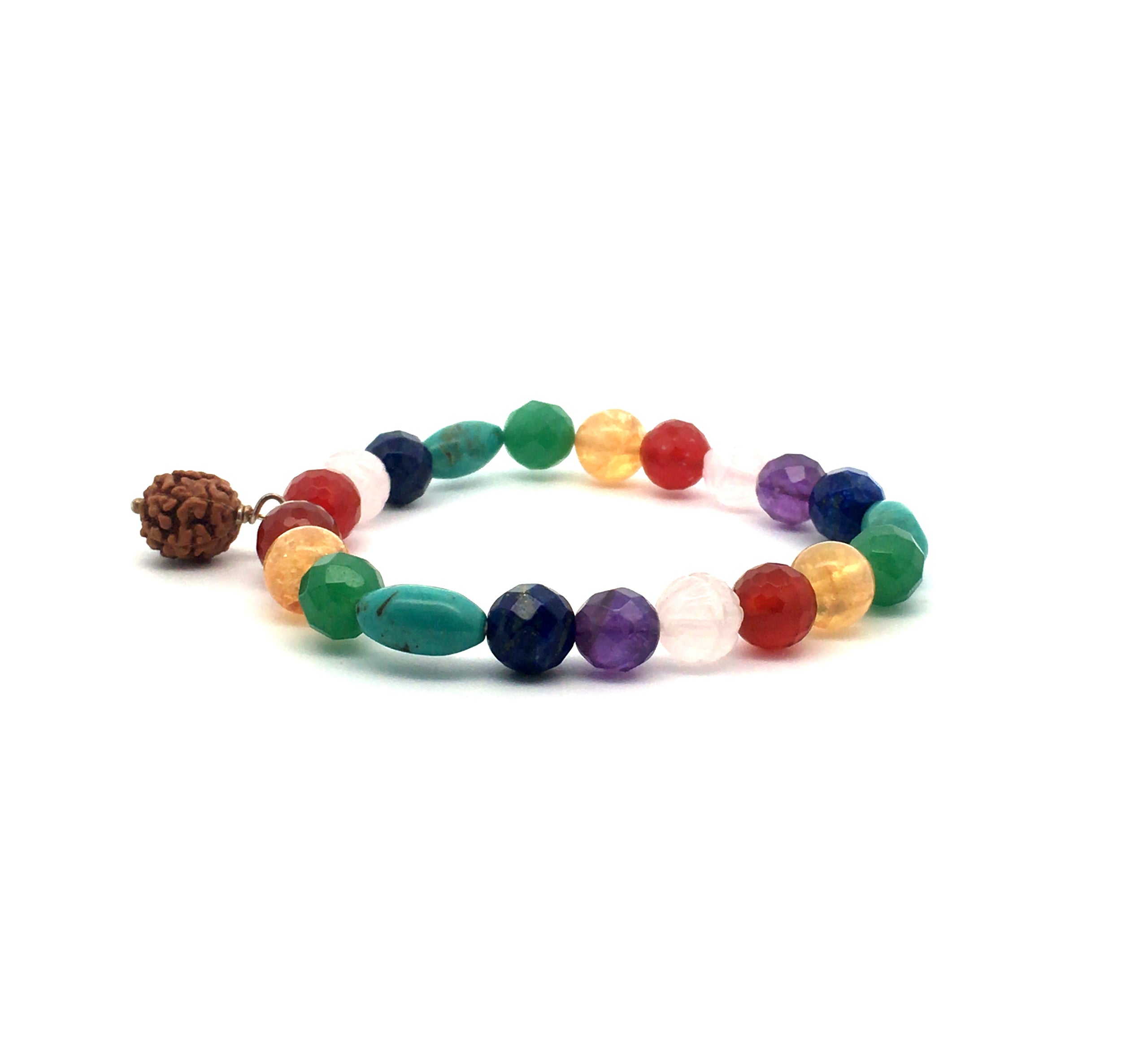 Mixed Stones Balancing Elastic Bracelet - Anna Michielan Jewelry