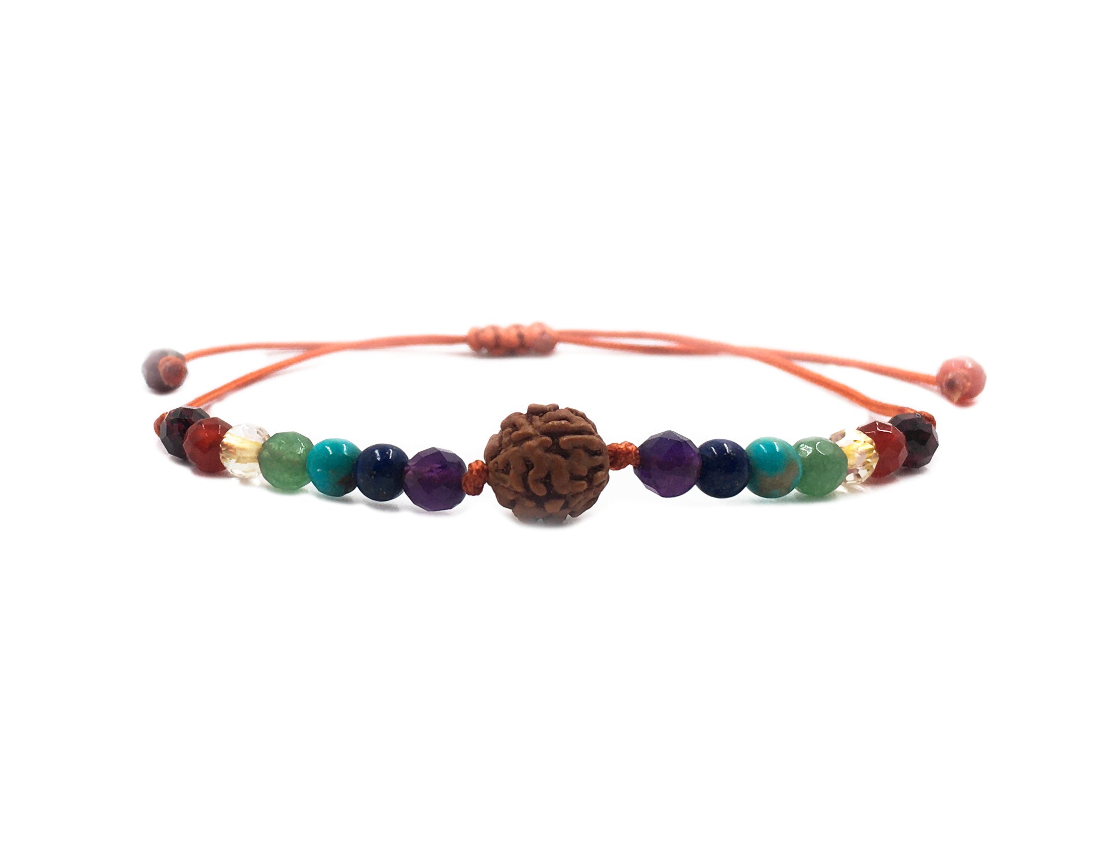 Seven Chakra String Bracelet 4mm - Anna Michielan Jewelry