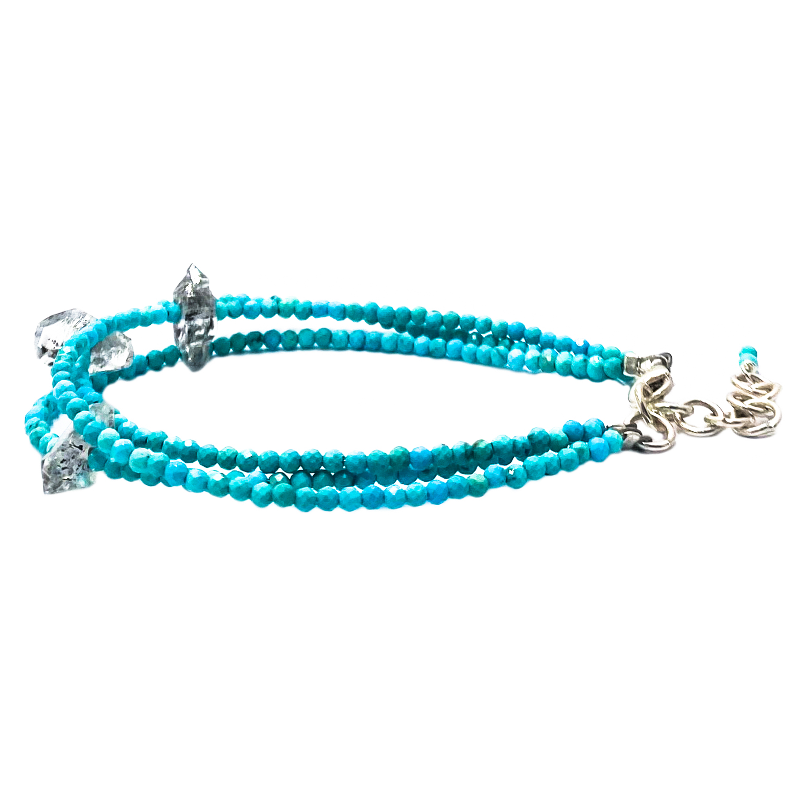 Enhance Intuition Triple Layers Silver Bracelet - Anna Michielan Jewelry