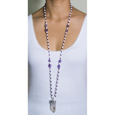 Love and Spirituality Long Necklace - Anna Michielan Jewelry